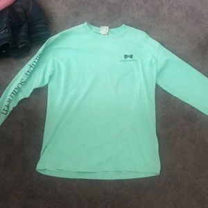 authentic long sleeve mint green simply southern